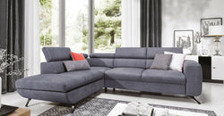 Wobnar Grey Corner Sofa Bed  – Reversible