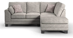 Fiva Grey Corner Sofa – Mist Grey - Right Hand