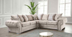 Idina Grey Corner Sofa – Mink Grey