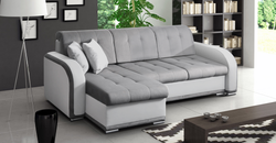 Tillot Grey Corner Sofa Bed –  Grey & Light Grey - Reversible