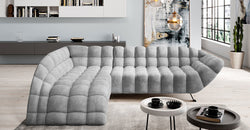 Henie Grey Corner Sofa – Light Grey - Left Hand