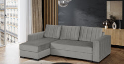 Moshe Grey Corner Sofa Bed – Reversible