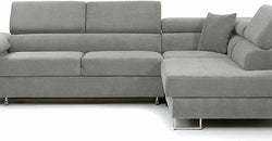 Artesia Grey Corner Sofa Bed – Right Hand