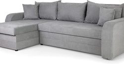 Terry Grey Corner Sofa Bed – Left Hand